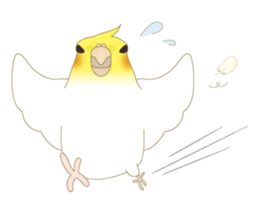 Surreal Cockatiel sticker sticker #5184672