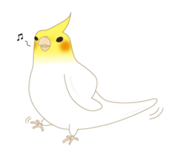 Surreal Cockatiel sticker sticker #5184678