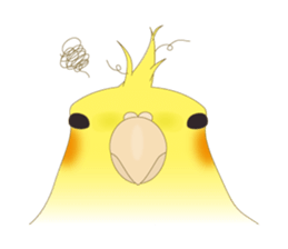 Surreal Cockatiel sticker sticker #5184681