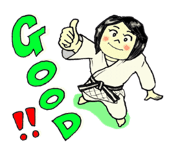 Shine! Judo girl sticker #5184852