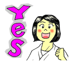 Shine! Judo girl sticker #5184855