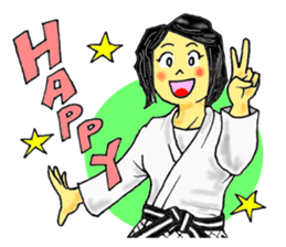 Shine! Judo girl sticker #5184857