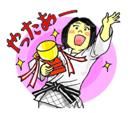 Shine! Judo girl sticker #5184858