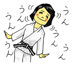Shine! Judo girl sticker #5184859