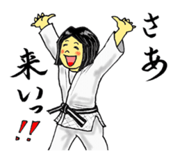 Shine! Judo girl sticker #5184861