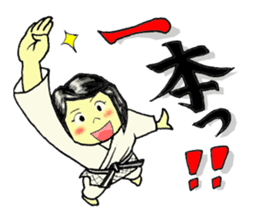 Shine! Judo girl sticker #5184862