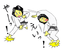 Shine! Judo girl sticker #5184865