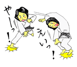 Shine! Judo girl sticker #5184865