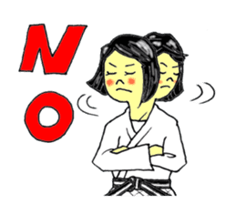 Shine! Judo girl sticker #5184873