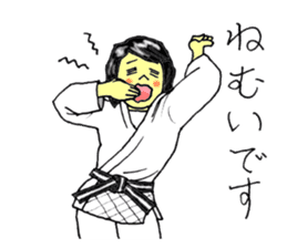 Shine! Judo girl sticker #5184879
