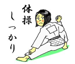 Shine! Judo girl sticker #5184881
