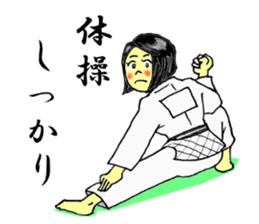 Shine! Judo girl sticker #5184881