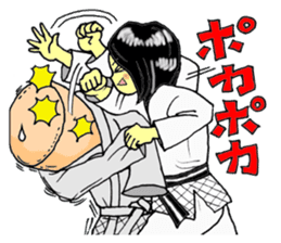Shine! Judo girl sticker #5184889