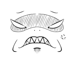 Strange expression sticker #5184982