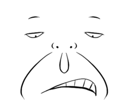 Strange expression sticker #5184987