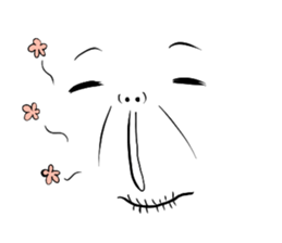 Strange expression sticker #5184993