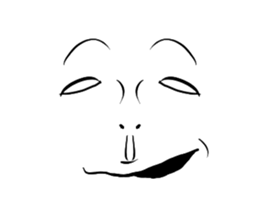 Strange expression sticker #5185009