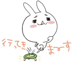 Rabbit&Tortoise by peco sticker #5185895