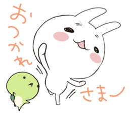 Rabbit&Tortoise by peco sticker #5185897