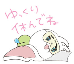 Rabbit&Tortoise by peco sticker #5185899