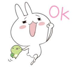 Rabbit&Tortoise by peco sticker #5185901