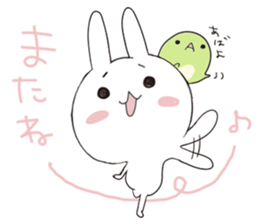 Rabbit&Tortoise by peco sticker #5185903