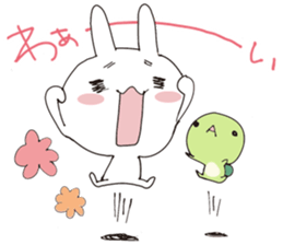 Rabbit&Tortoise by peco sticker #5185908