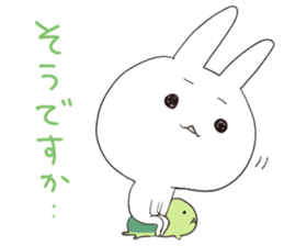 Rabbit&Tortoise by peco sticker #5185915