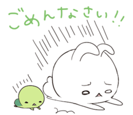 Rabbit&Tortoise by peco sticker #5185917