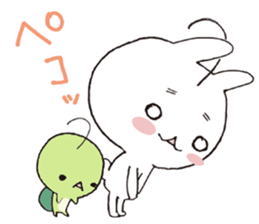 Rabbit&Tortoise by peco sticker #5185920