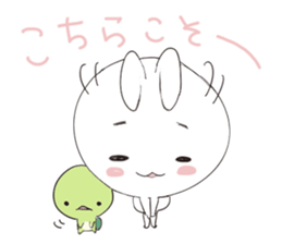 Rabbit&Tortoise by peco sticker #5185921