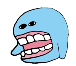 Blue ball boy sticker #5186852