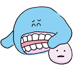 Blue ball boy sticker #5186855