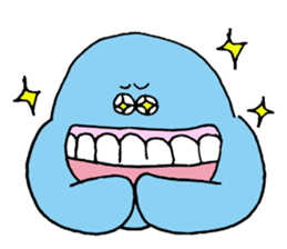 Blue ball boy sticker #5186858