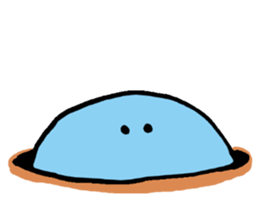 Blue ball boy sticker #5186862