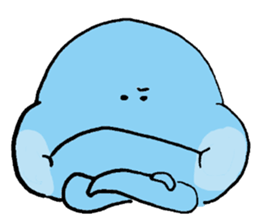 Blue ball boy sticker #5186863