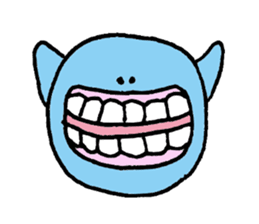 Blue ball boy sticker #5186868