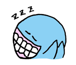 Blue ball boy sticker #5186869