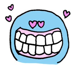 Blue ball boy sticker #5186871