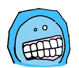 Blue ball boy sticker #5186873