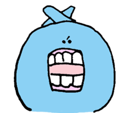 Blue ball boy sticker #5186875