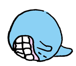 Blue ball boy sticker #5186876