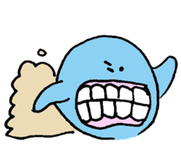 Blue ball boy sticker #5186877