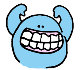 Blue ball boy sticker #5186880