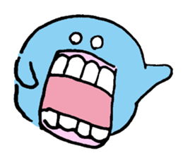 Blue ball boy sticker #5186881