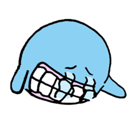 Blue ball boy sticker #5186882