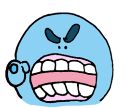 Blue ball boy sticker #5186883