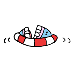 Blue ball boy sticker #5186886