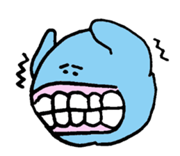 Blue ball boy sticker #5186887