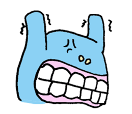 Blue ball boy sticker #5186888